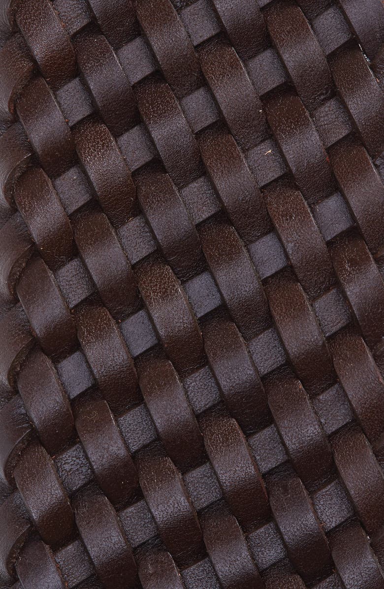 Treasure & Bond Square Buckle Braided Leather Belt, Alternate, color, 