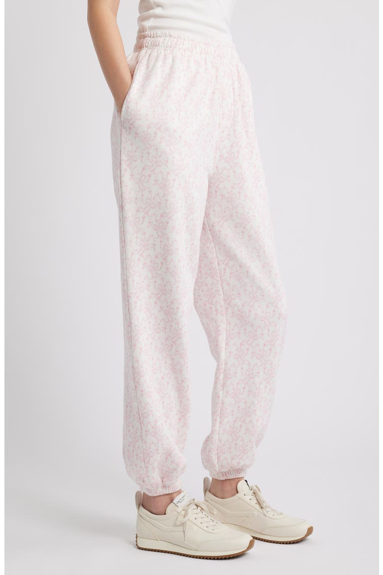 Lillia Ribbon Print Sweatpants, Alternate, color, CHANTILLY