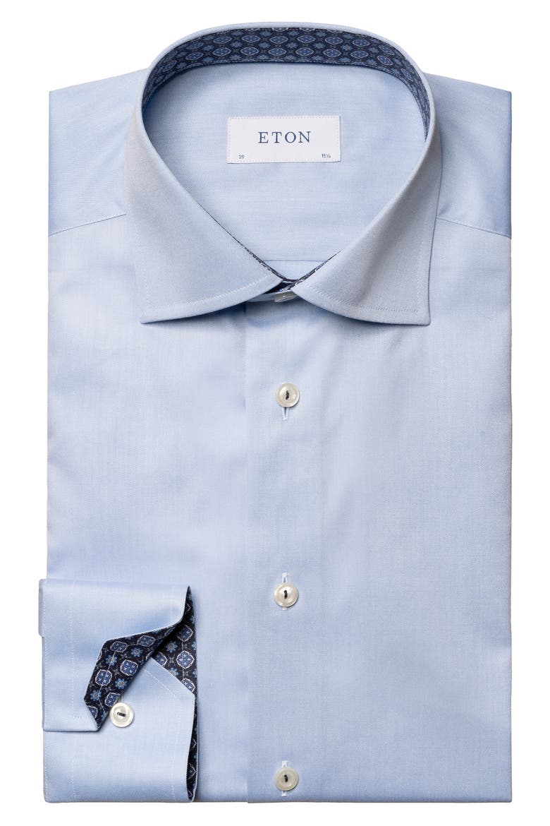 Contemporary Fit Dress Shirt, Main, color, LIGHT BLUE