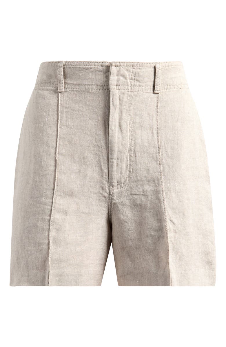 Madewell Linen Trouser Shorts, Alternate, color, Oat Color Linen