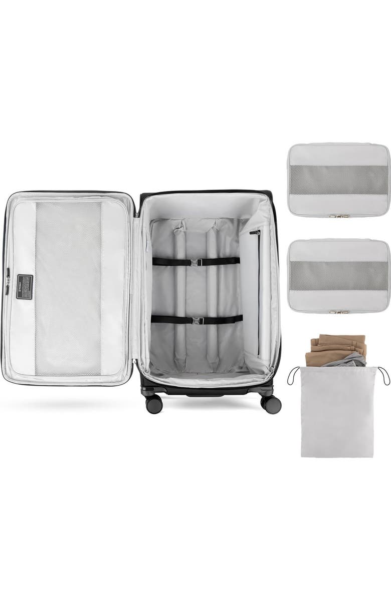 TRAVELPRO Versapack + Lightweight Softside Expandable 29" Large Check In Spinner Luggage, Alternate, color, Black