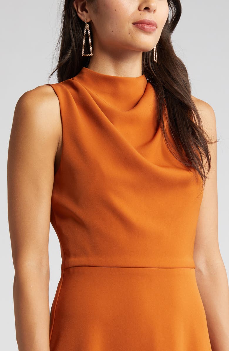 Black Halo Cleo Sleeveless Fit & Flare Midi Dress, Alternate, color, 