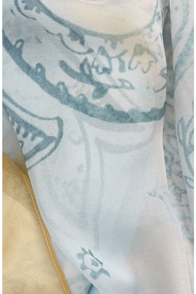Henna & Hijabs Silk Chiffon Hijab, Alternate, color, GREY BATIK FLORAL