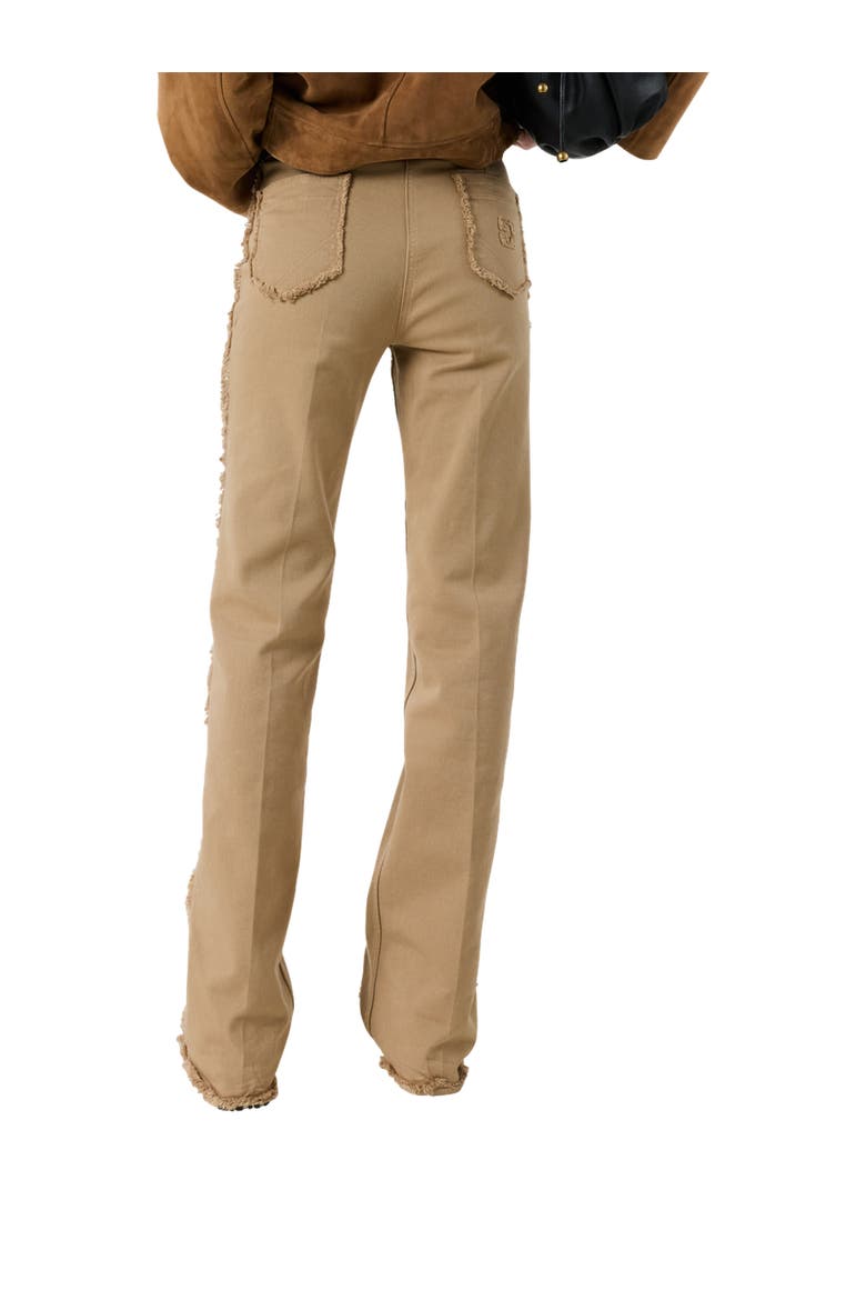 Anna Frayed Edge Jeans, Alternate, color, Sand