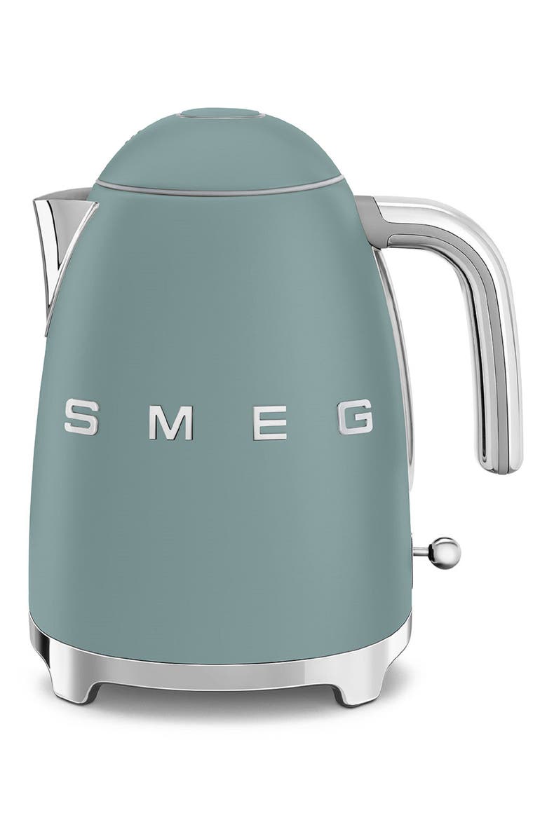 '50s Retro Style Electric Kettle, Main, color, MATTE JADE
