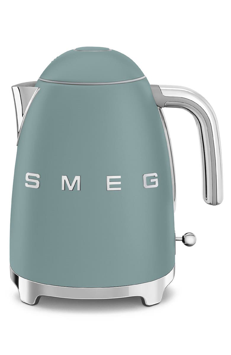 smeg '50s Style 7-Cup Electric Kettle, Main, color, Matte Jade