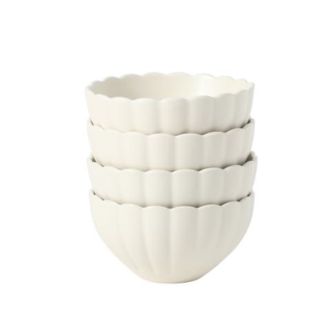 Bistro Fleur Stoneware Cereal Bowls Set