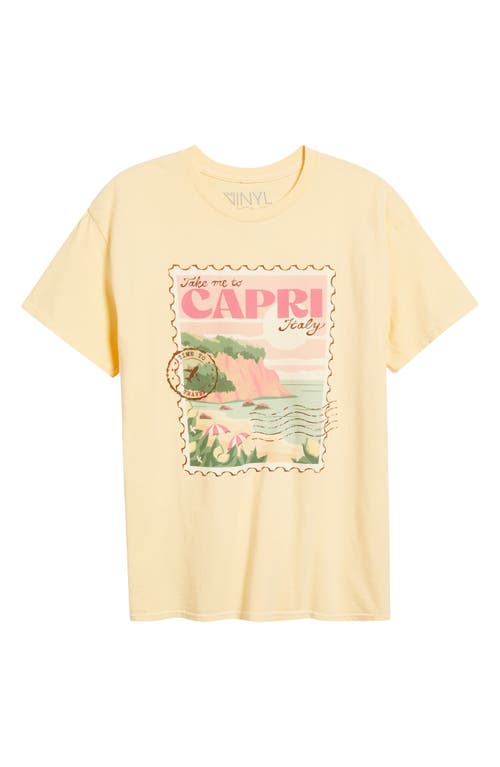 VINYL ICONS VINYL ICONS CAPRI ITALY GRAPHIC T-SHIRT