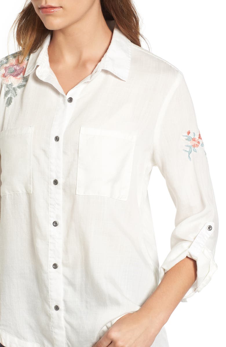 Billy T Embroidered Chambray Shirt, Alternate, color, 