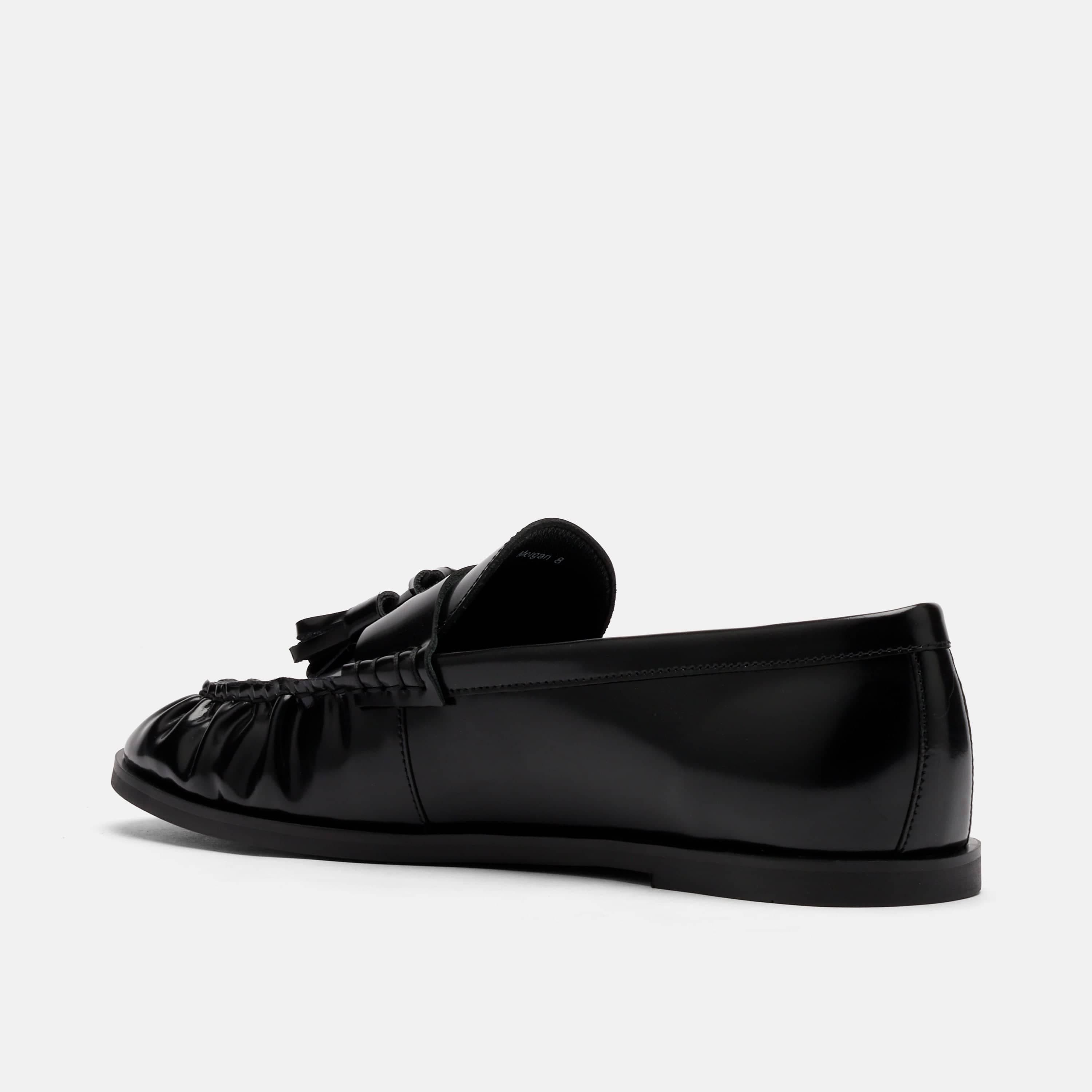 MARC NOLAN Morgan Patent Leather Tassel Loafers, Alternate, color, Black