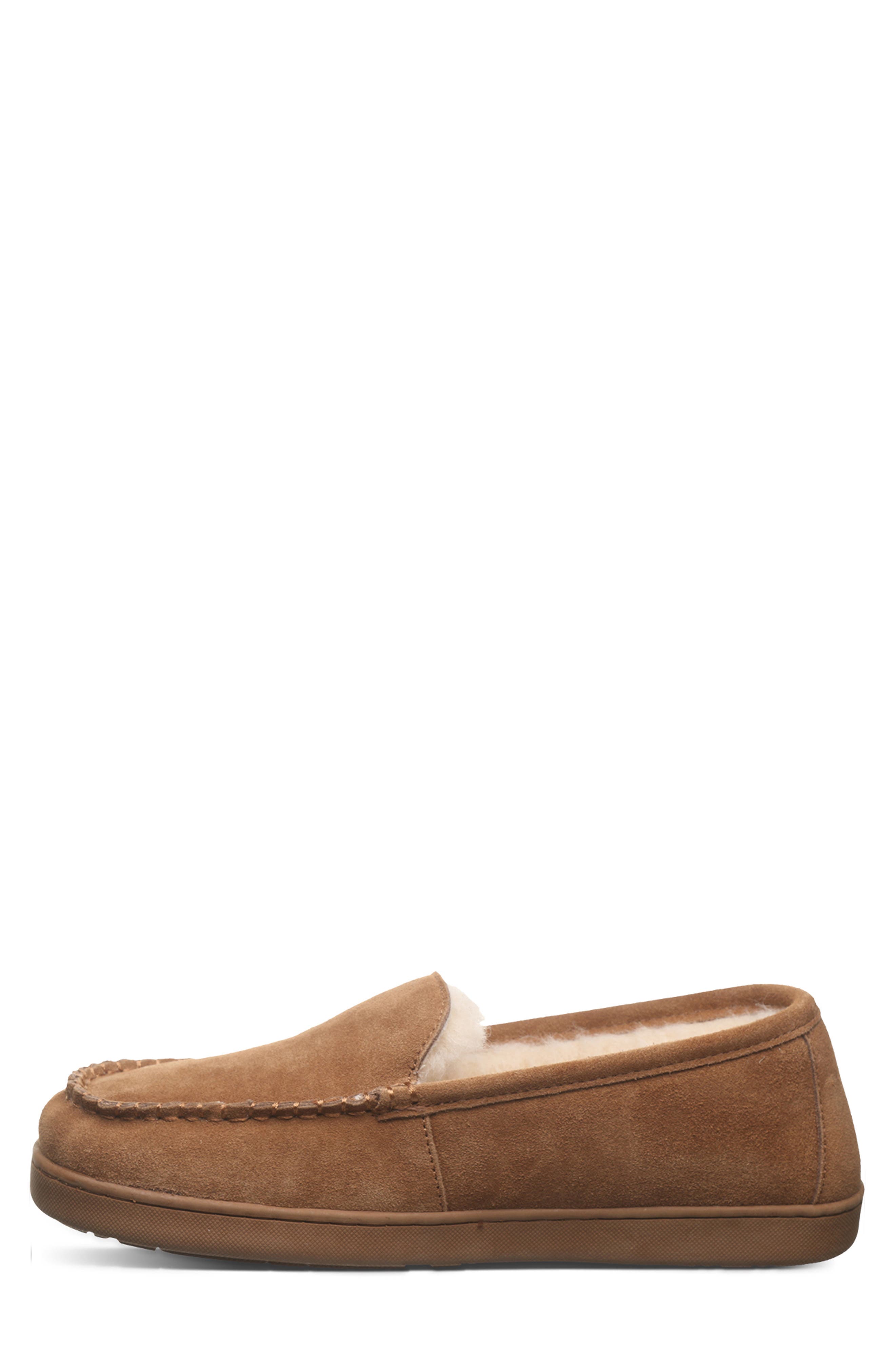 Brian Suede Faux Fur Wool Blend Lined Slipper, Alternate, color, HICKORY