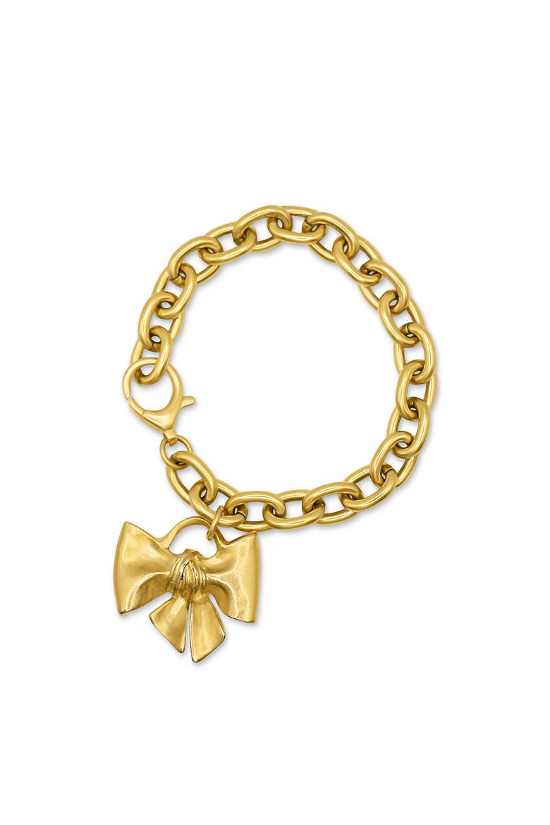 Cici Bow Bracelet, Main, color, Gold