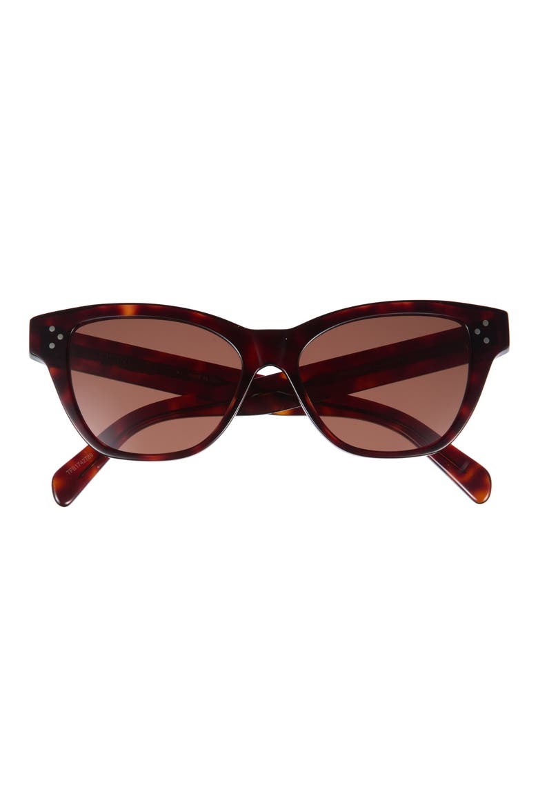 Triomphe Cat Eye Sunglasses, Main, color, SHINY BLACK / SMOKE
