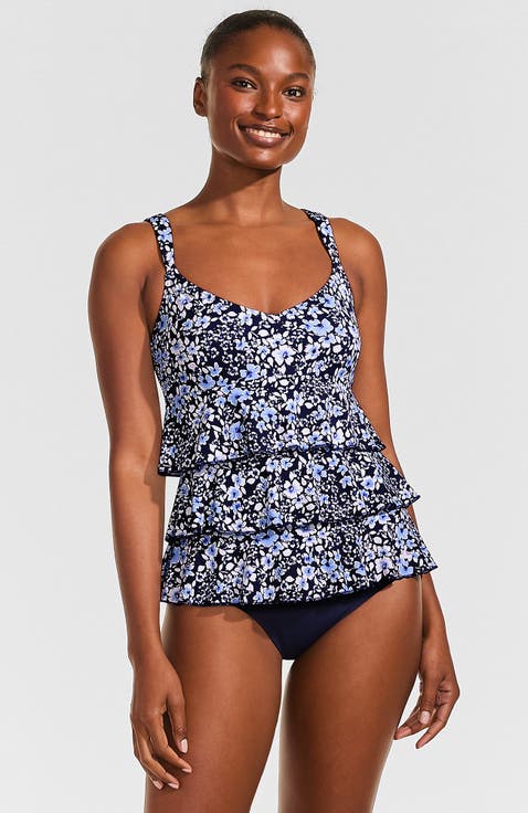 Smoothing Control Ruffle Fauxkini One Piece Swimsuit