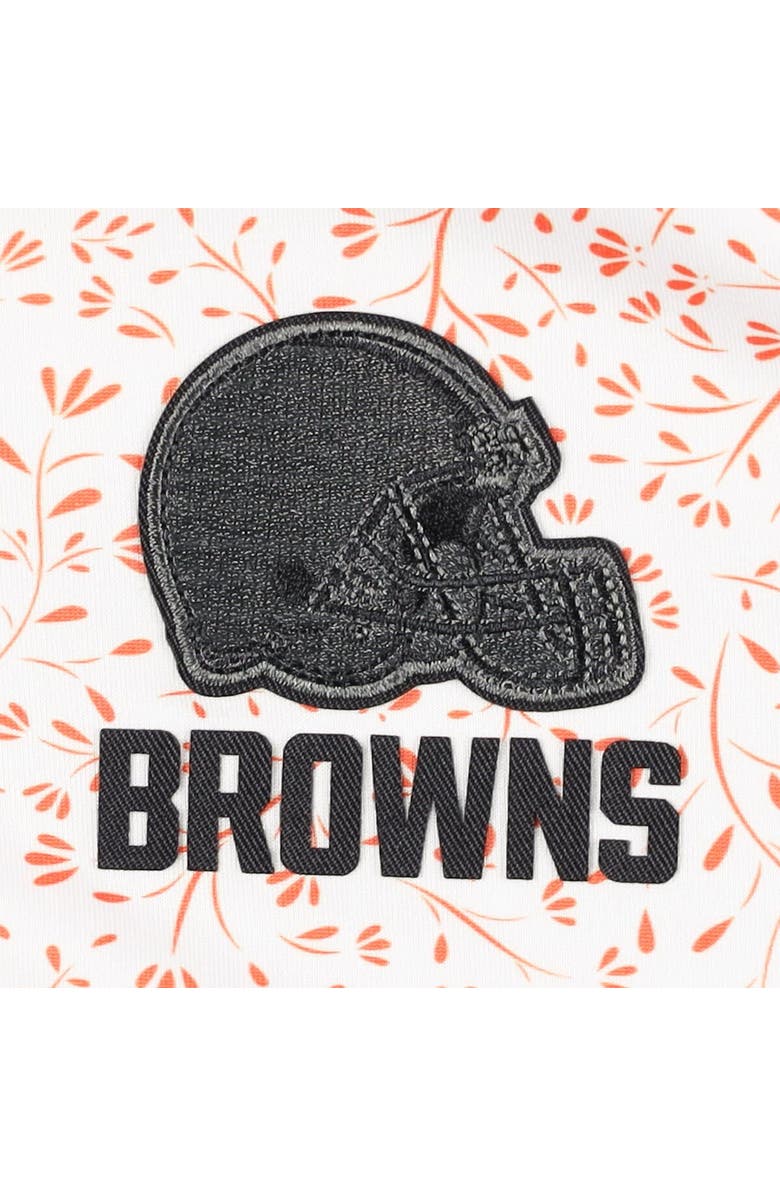 ANTIGUA Men's Antigua White/Orange Cleveland Browns Motion Polo, Alternate, color, White