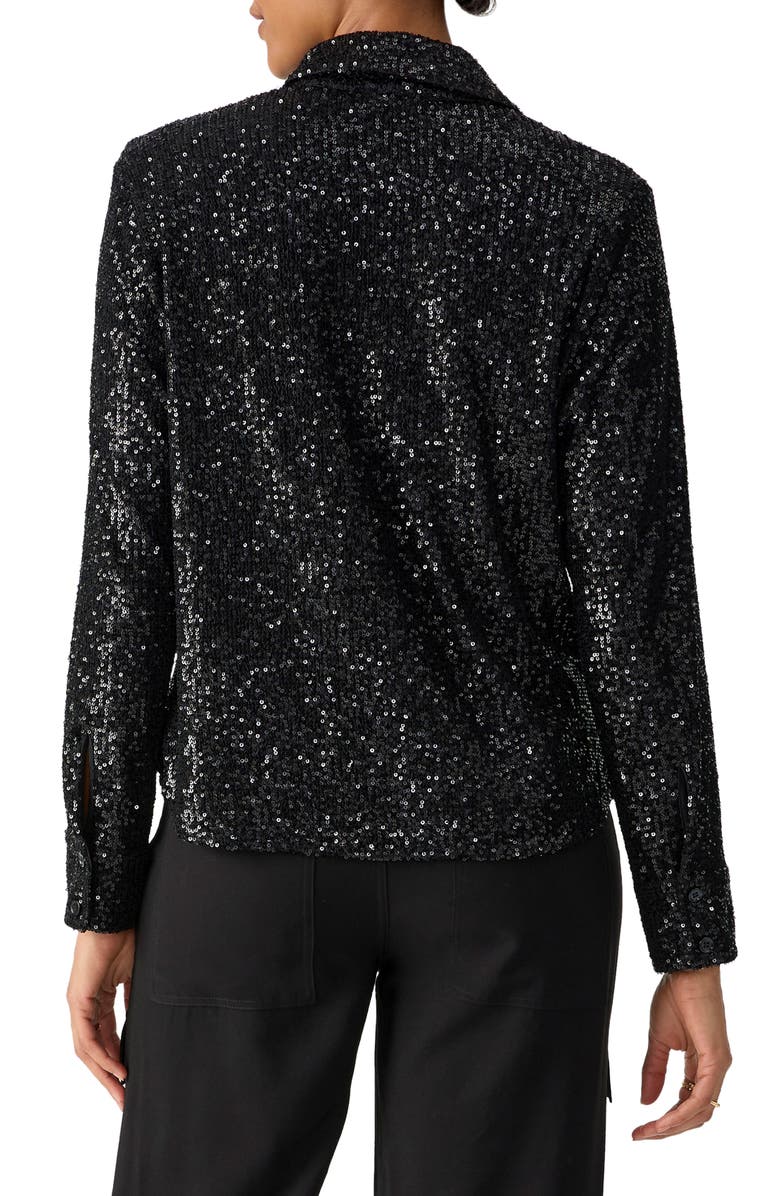 Sanctuary Radian Sequin Shirt, Alternate, color, 
