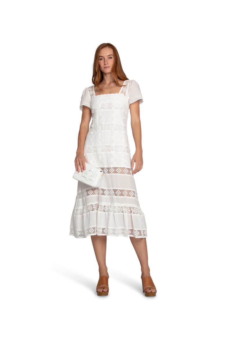 The Wild Rose Hour Lace Dress, Alternate, color, White