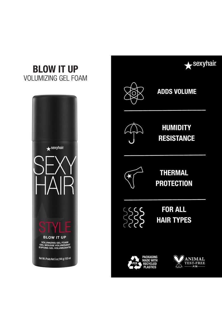 SexyHair Style Blow It Up Volumizing Gel Foam 5 oz, Alternate, color, N/A