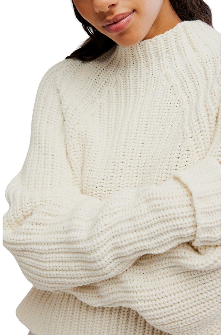 Low Tide Mock Neck Sweater, Alternate, color, MARSHMELLOW