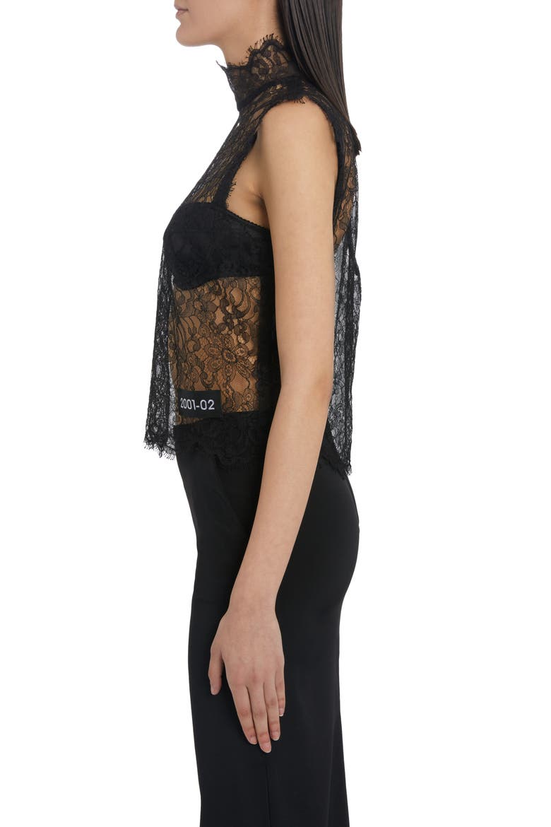 Sheer Lace Top, Alternate, color, BLACK