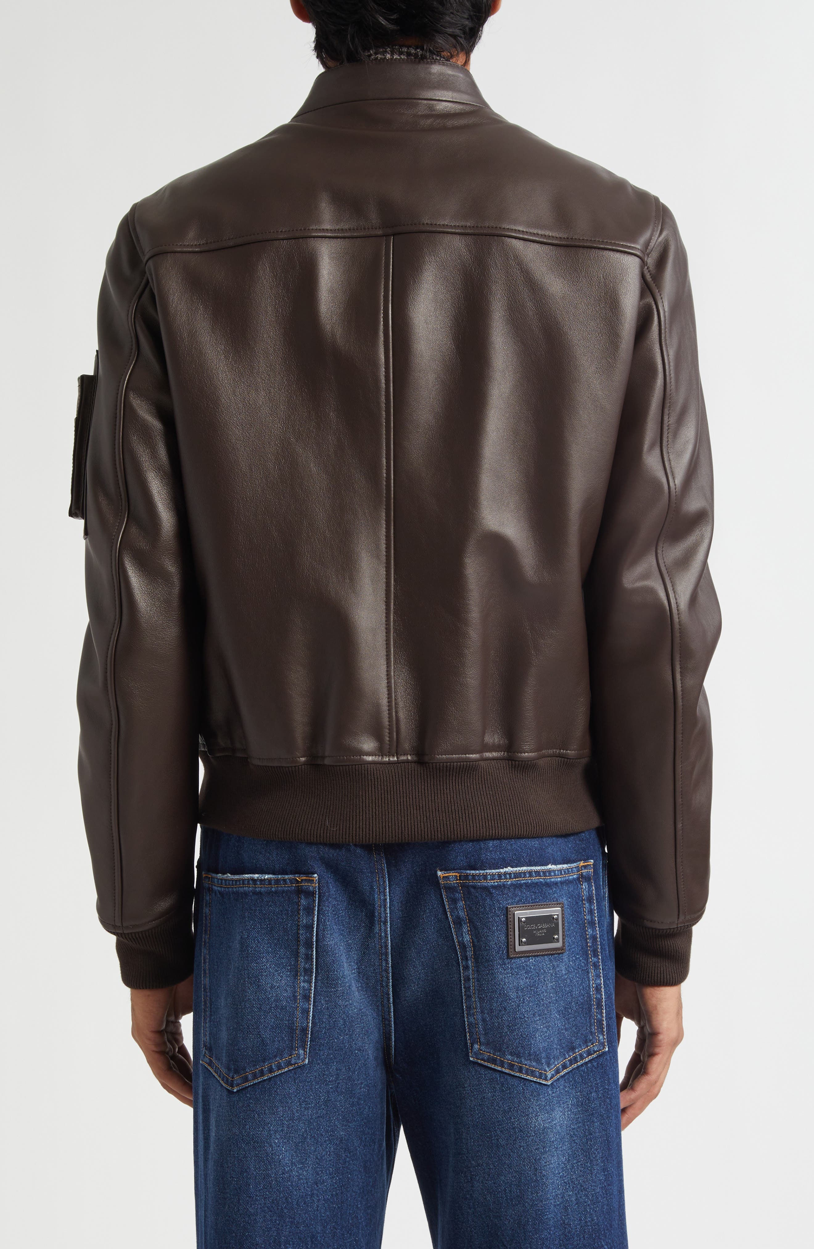 Plonge Leather Bomber Jacket - image 2