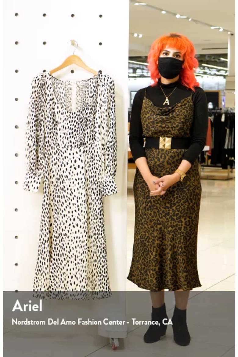 Alessi Cheetah Print Long Sleeve Dress video