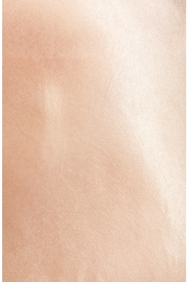 Side Slit Satin Midi Skirt, Alternate, color, YARROW