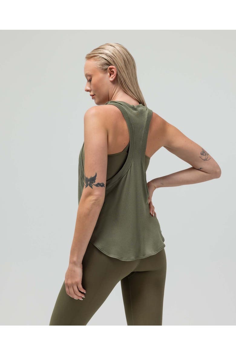 The Loose Racerback Tank Top, Alternate, color, OLIVE
