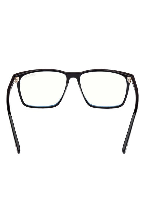 Tom Ford 56mm Square Blue Light Blocking Glasses