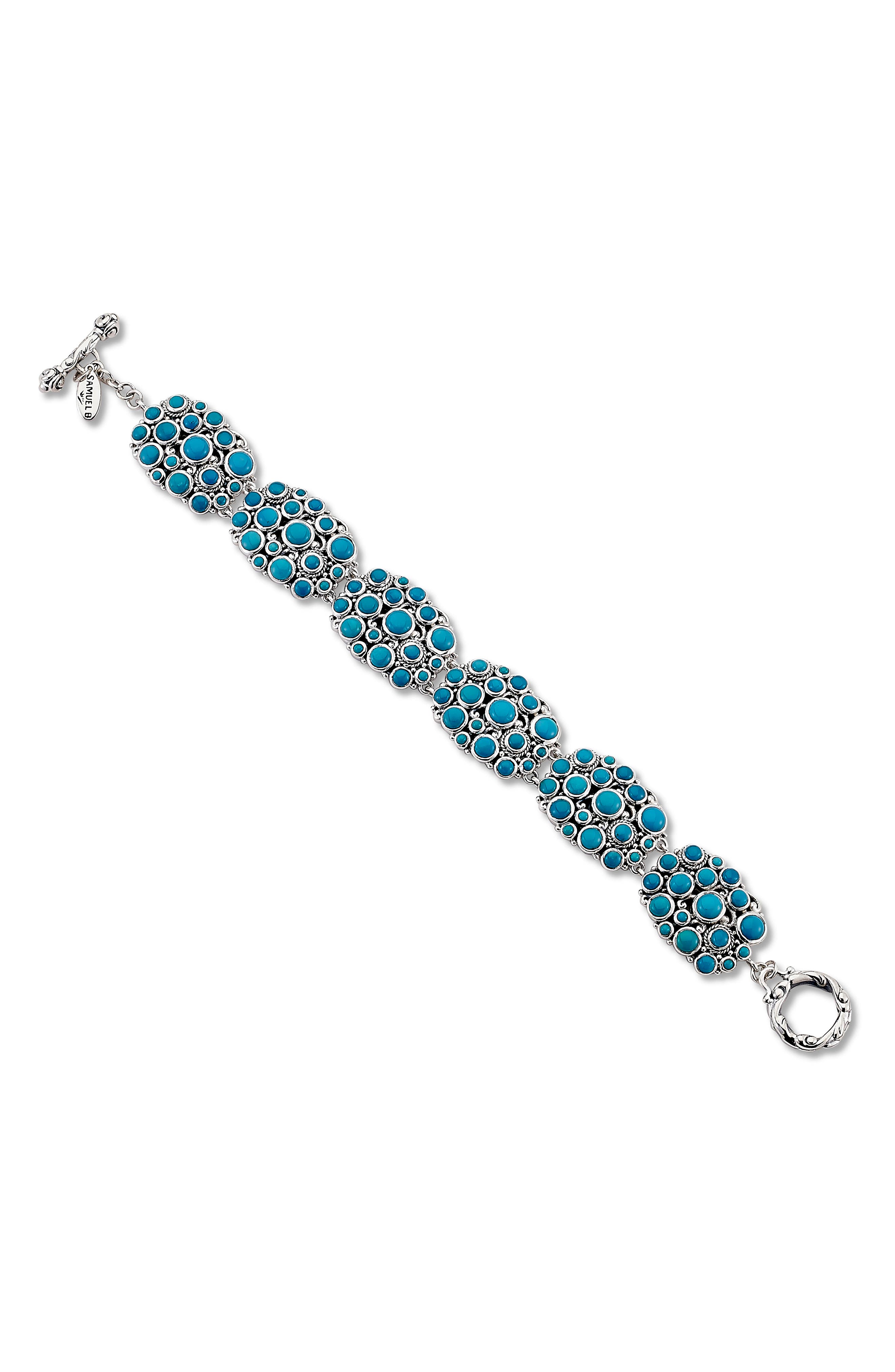 SAMUEL B. Cabochon Cluster Bracelet
