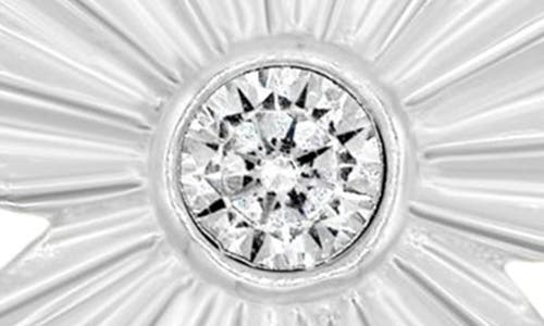 Shymi Fluted Flower Cubic Zirconia Stud Earrings
