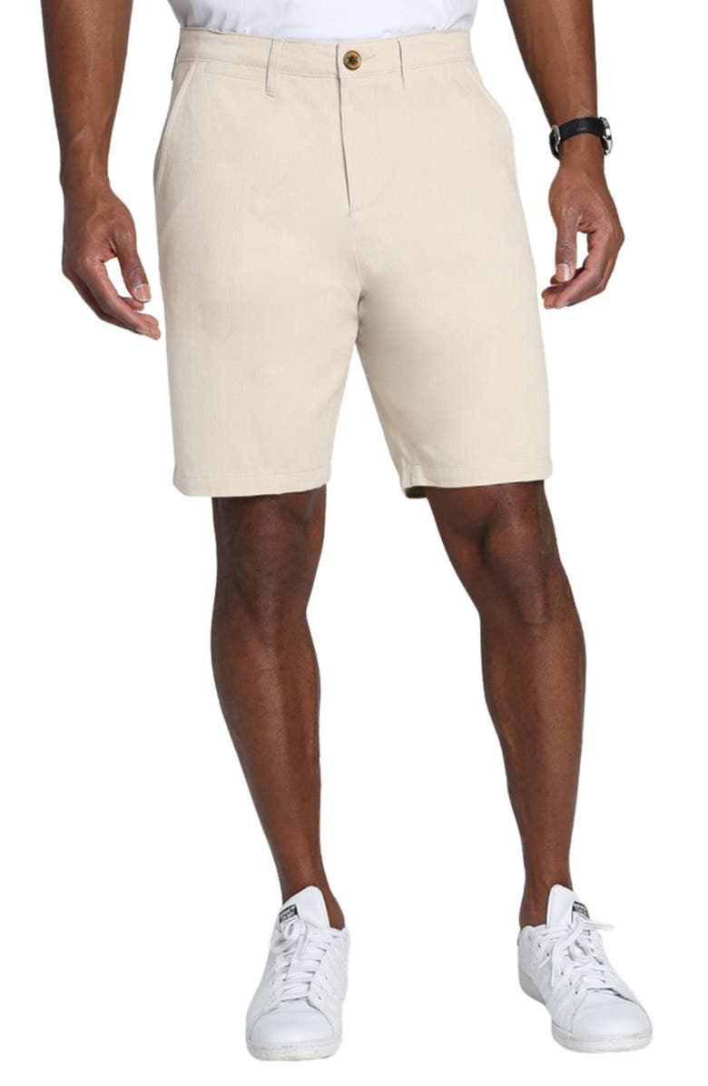 JACHS Stretch Twill Chino Shorts, Main, color, Stone