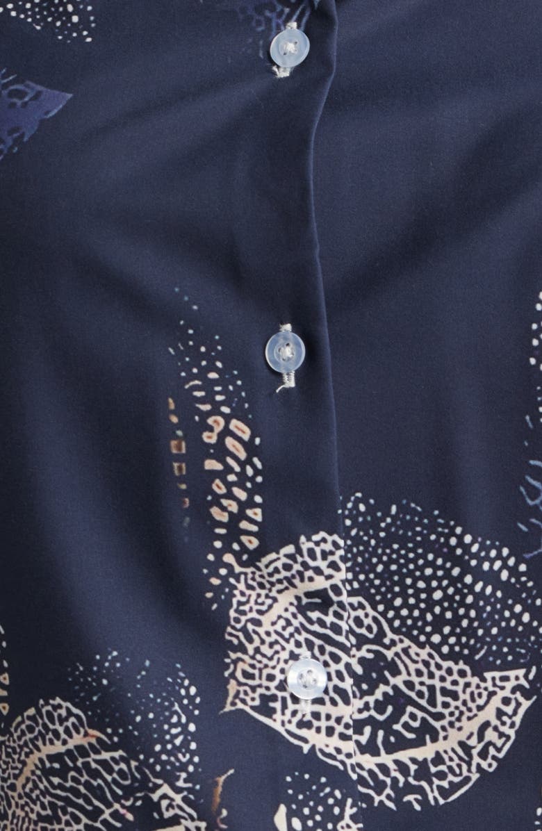 NIKKI LUND Chiara Button-Up Shirt, Alternate, color, Black