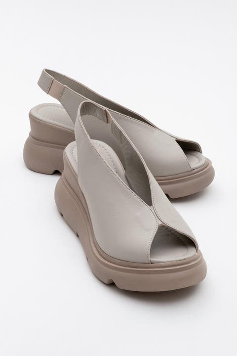 Sam Leather Platform Sandal