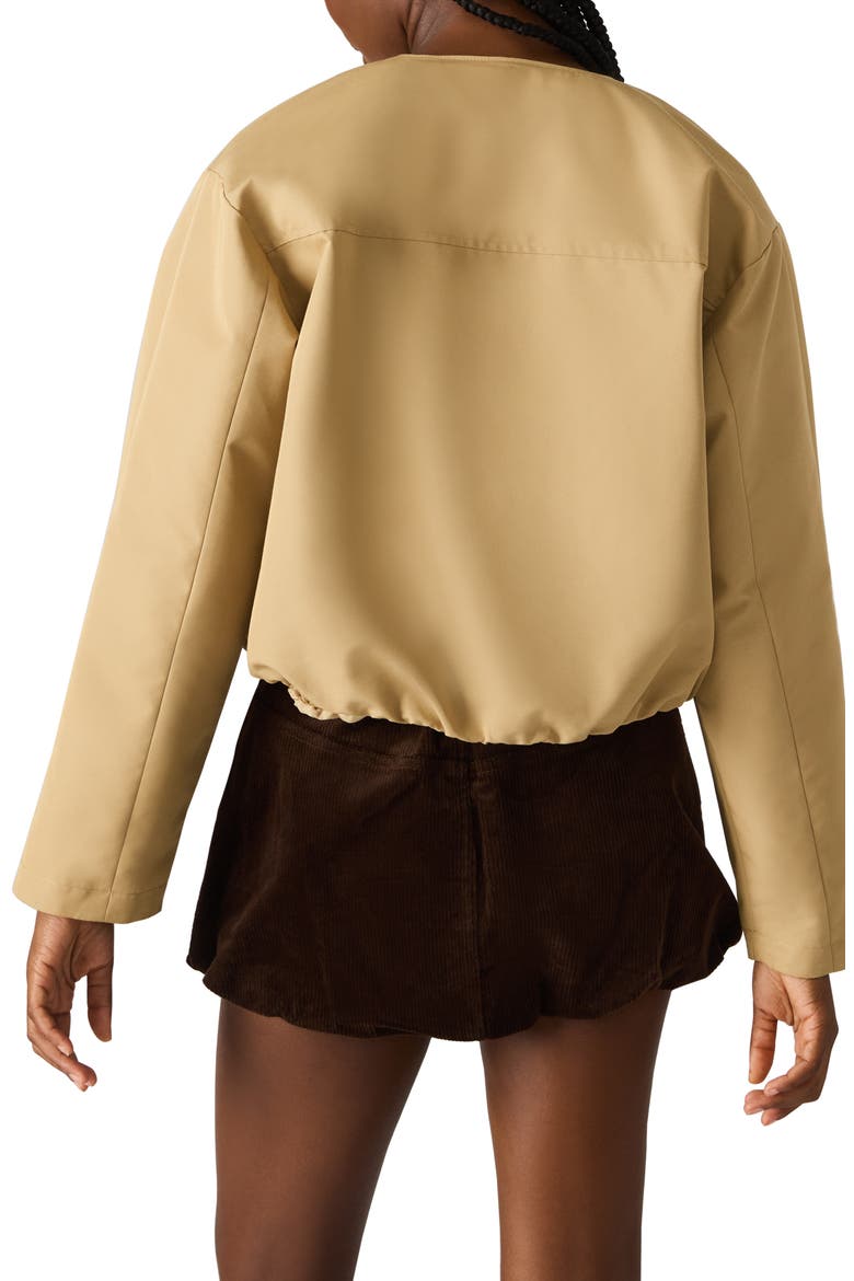 Heidi Cotton Blend Jacket with Removable Hood, Alternate, color, KHAKI