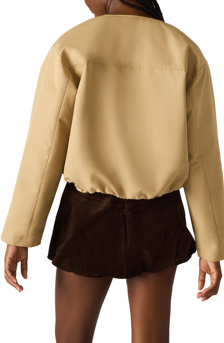 Steve Madden Heidi Cotton Blend Jacket with Removable Hood, Alternate, color, Khaki