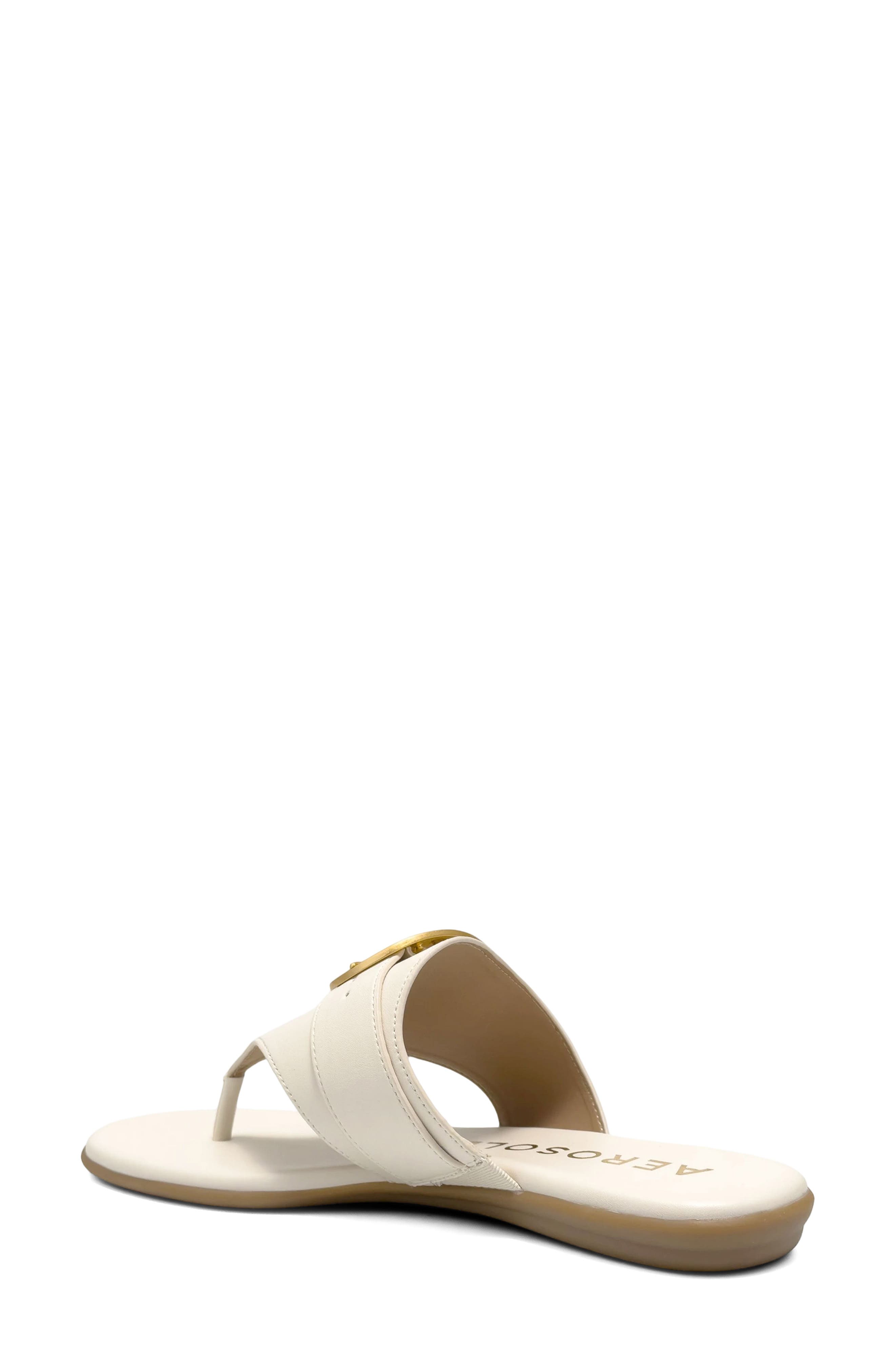 Glam Flip Flop, Alternate, color, EGGNOG FX NAPPA