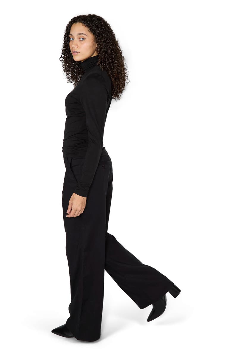 Lords of Harlech Kate Stretch Knit Turtleneck, Alternate, color, Black