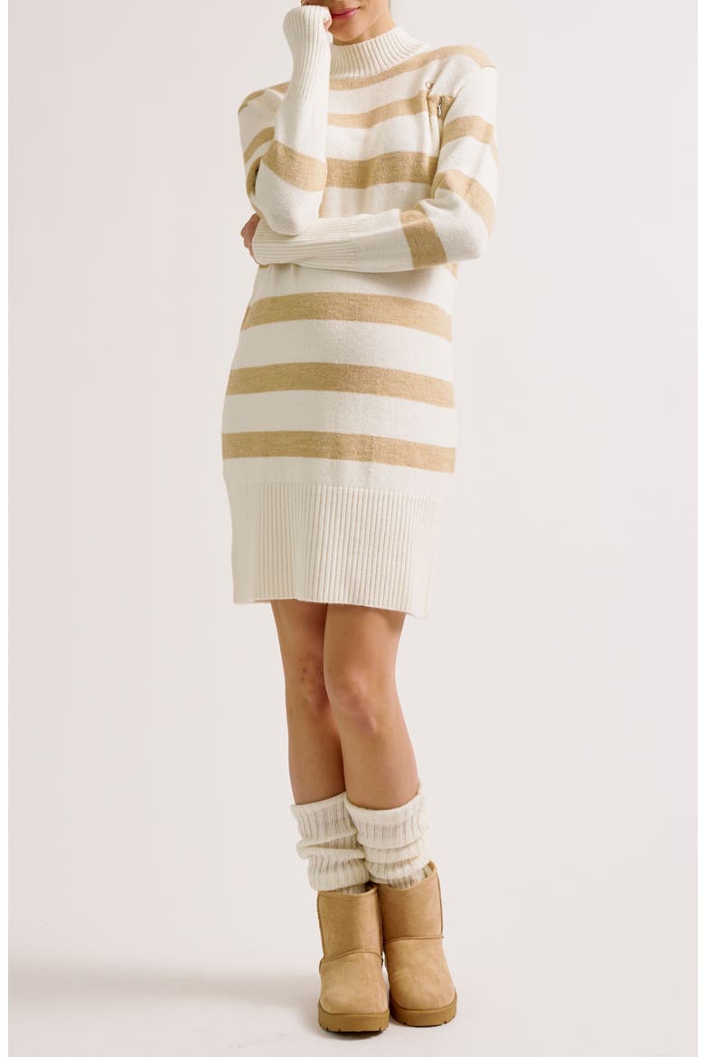 Normandie Maternity & Nursing Sweater Dress, Alternate, color, Beige/Ivory