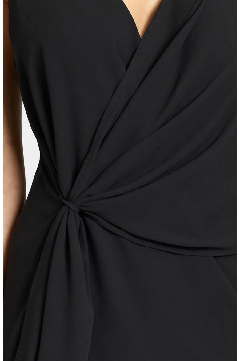 Danna Faux Wrap Top, Alternate, color, BLACK