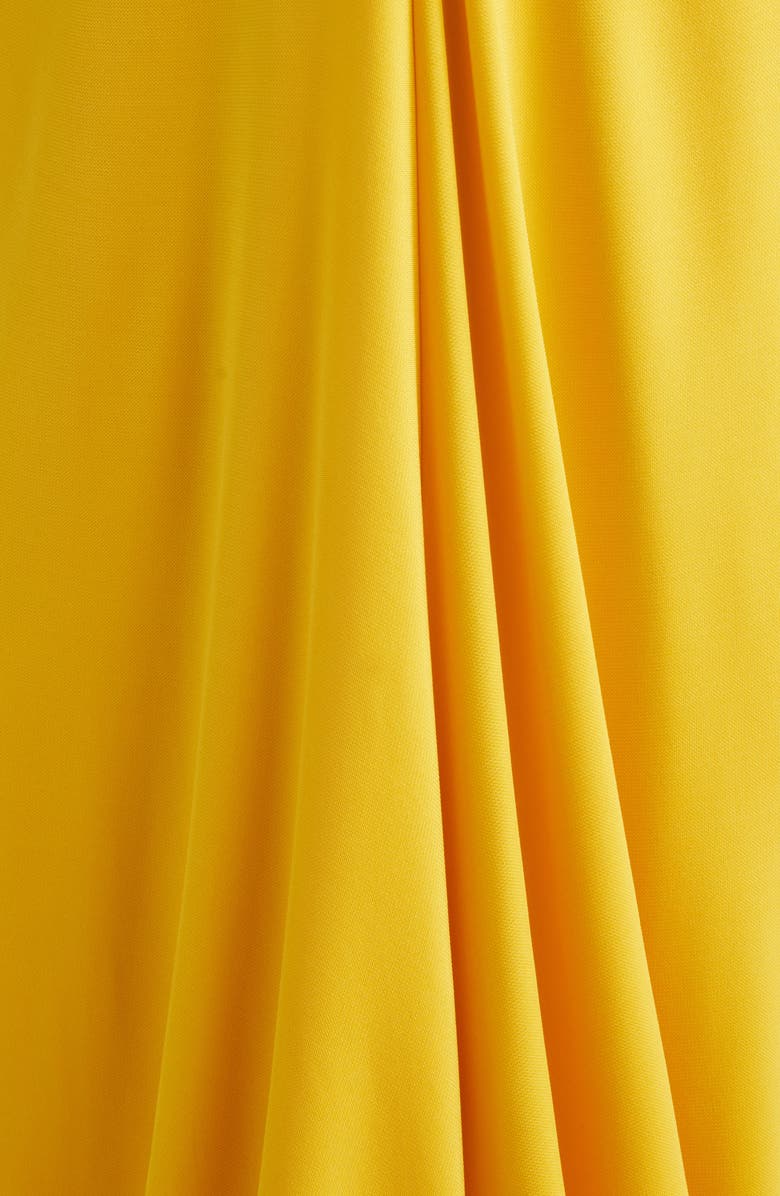 Carolina Herrera Crisscross Halter Gown, Alternate, color, Saffron