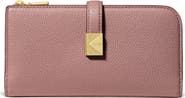 Kate Spade New York deco pebbled leather zip wallet
