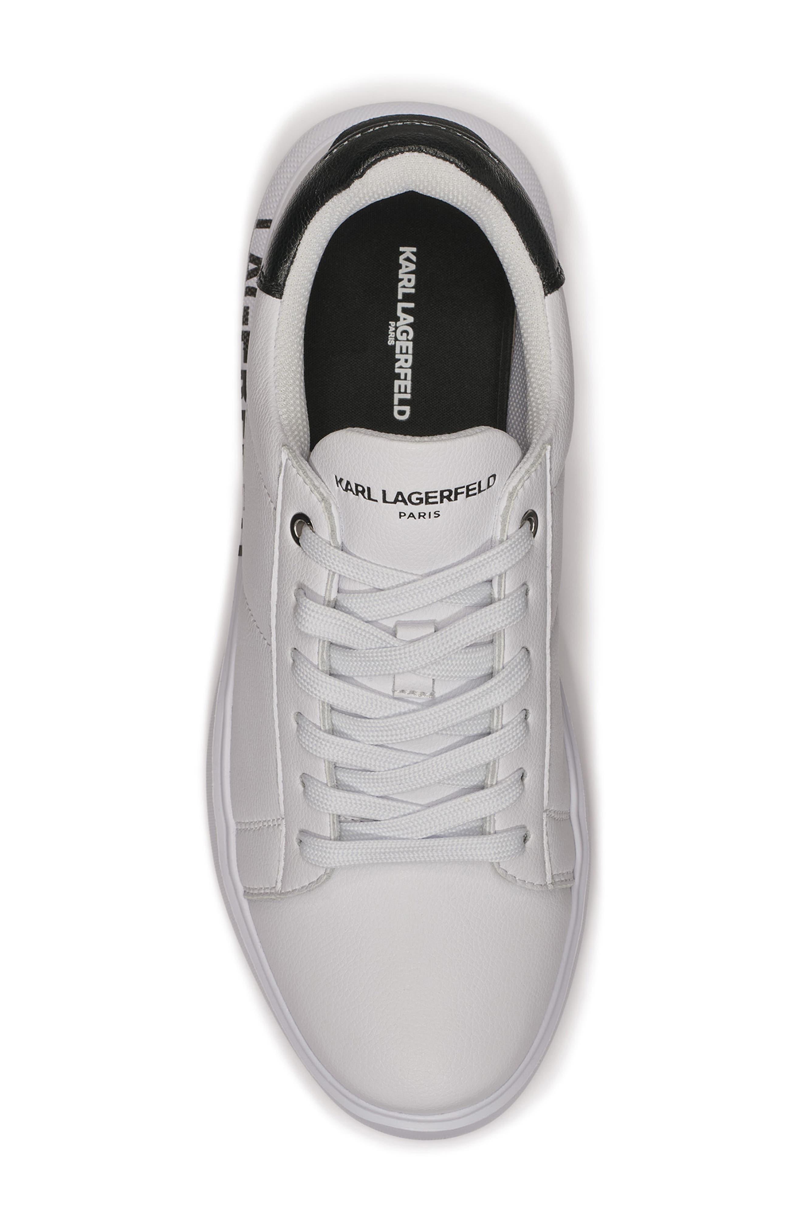 Leather Low Top Sneaker, Alternate, color, WHITE
