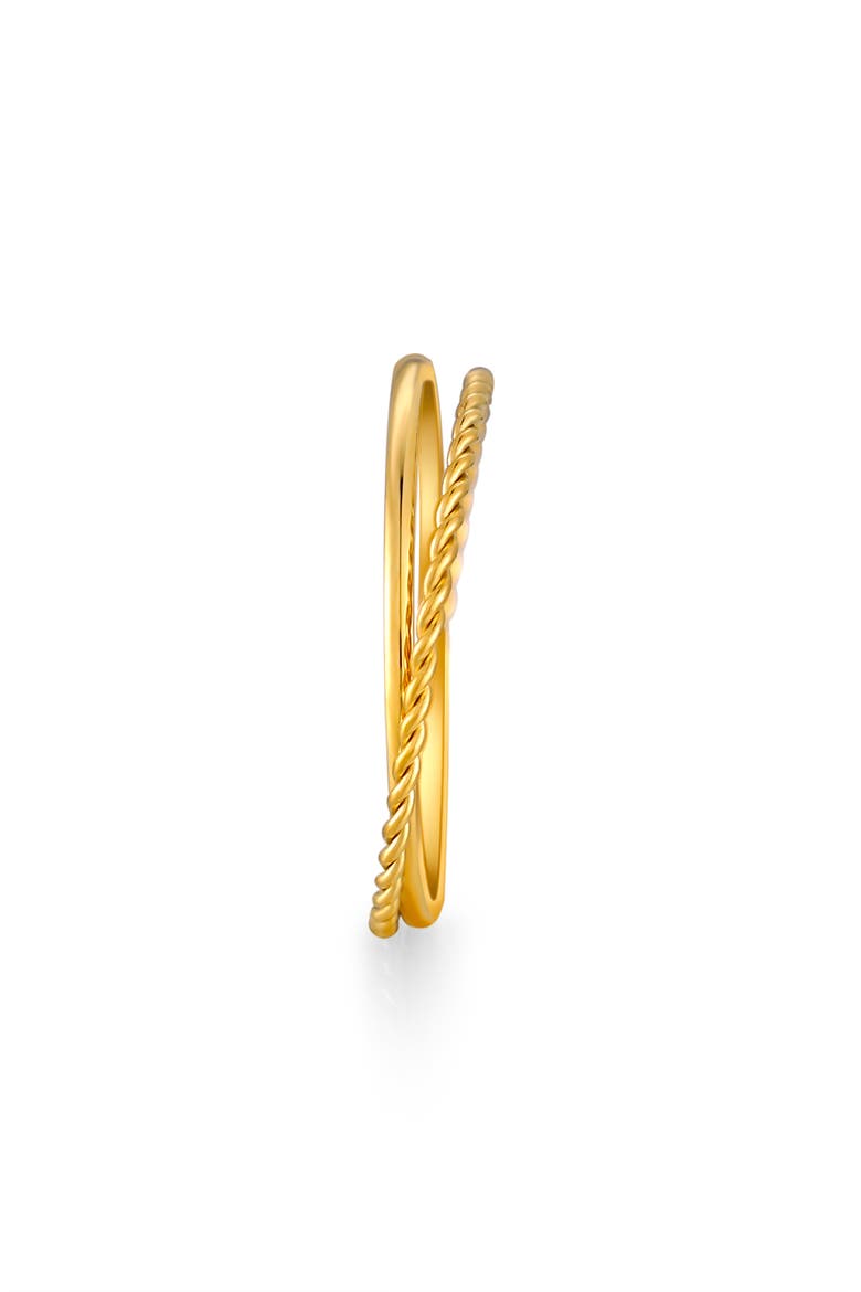 Harmony Double Ring, Alternate, color, Gold