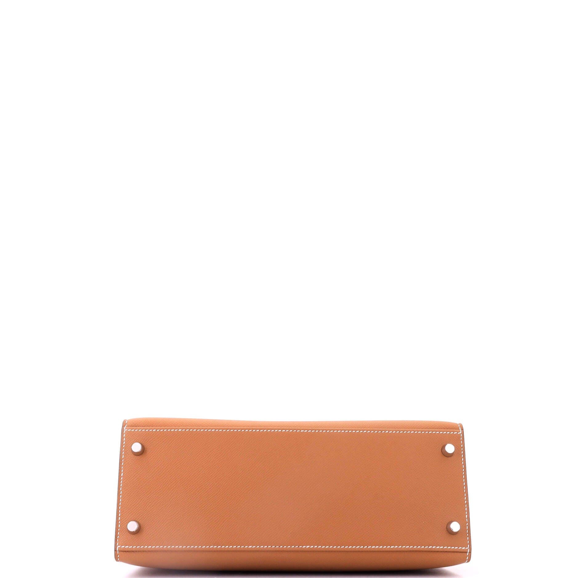 Kelly Handbag Brown Epsom with Palladium Hardware 28, Alternate, color, Gold