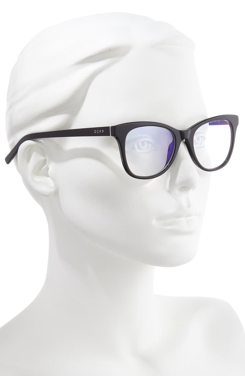 DIFF Carina 49mm Blue Light Blocking Optical Glasses, Alternate, color, 