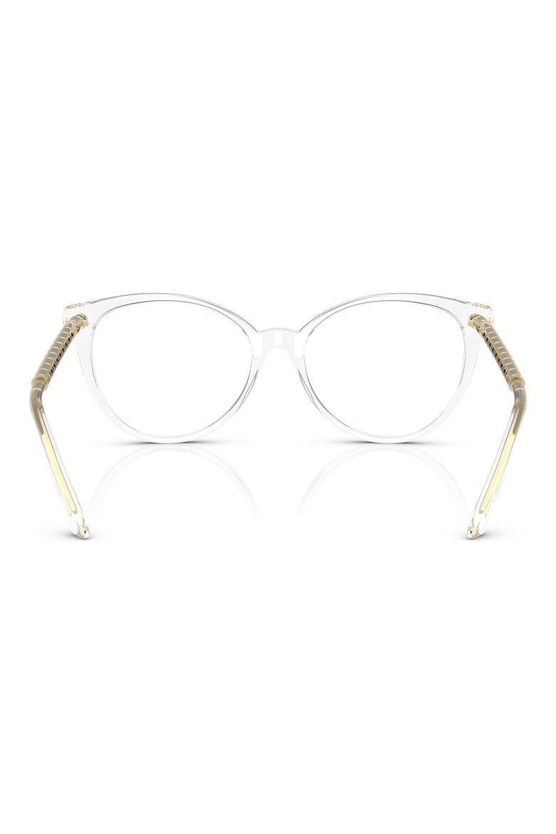 54mm Cat Eye Optical Glasses, Alternate, color, CRYSTAL