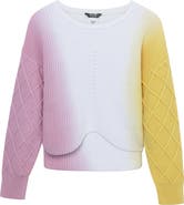 Truce Kids' Ombré Cotton Crewneck Sweater