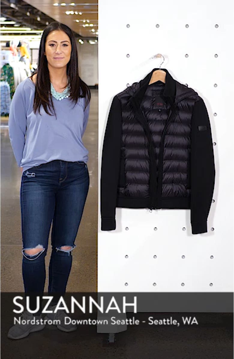 Quilted Down and Neoprene Hooded Jacket, sales video thumbnail