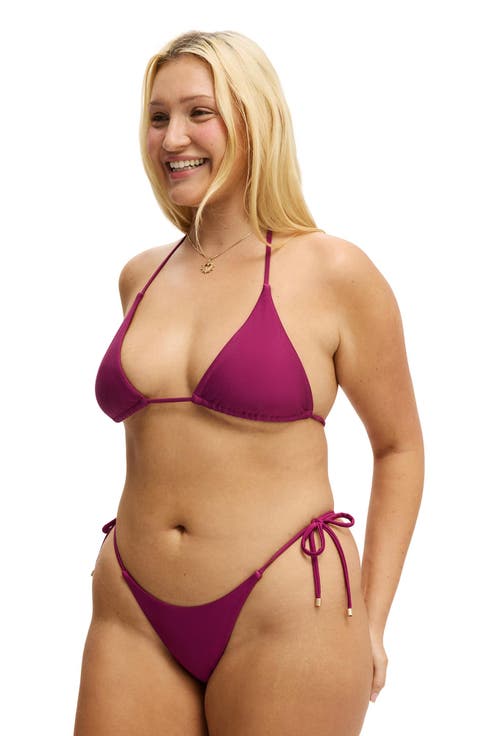 Women's String Triangle Bikini Top